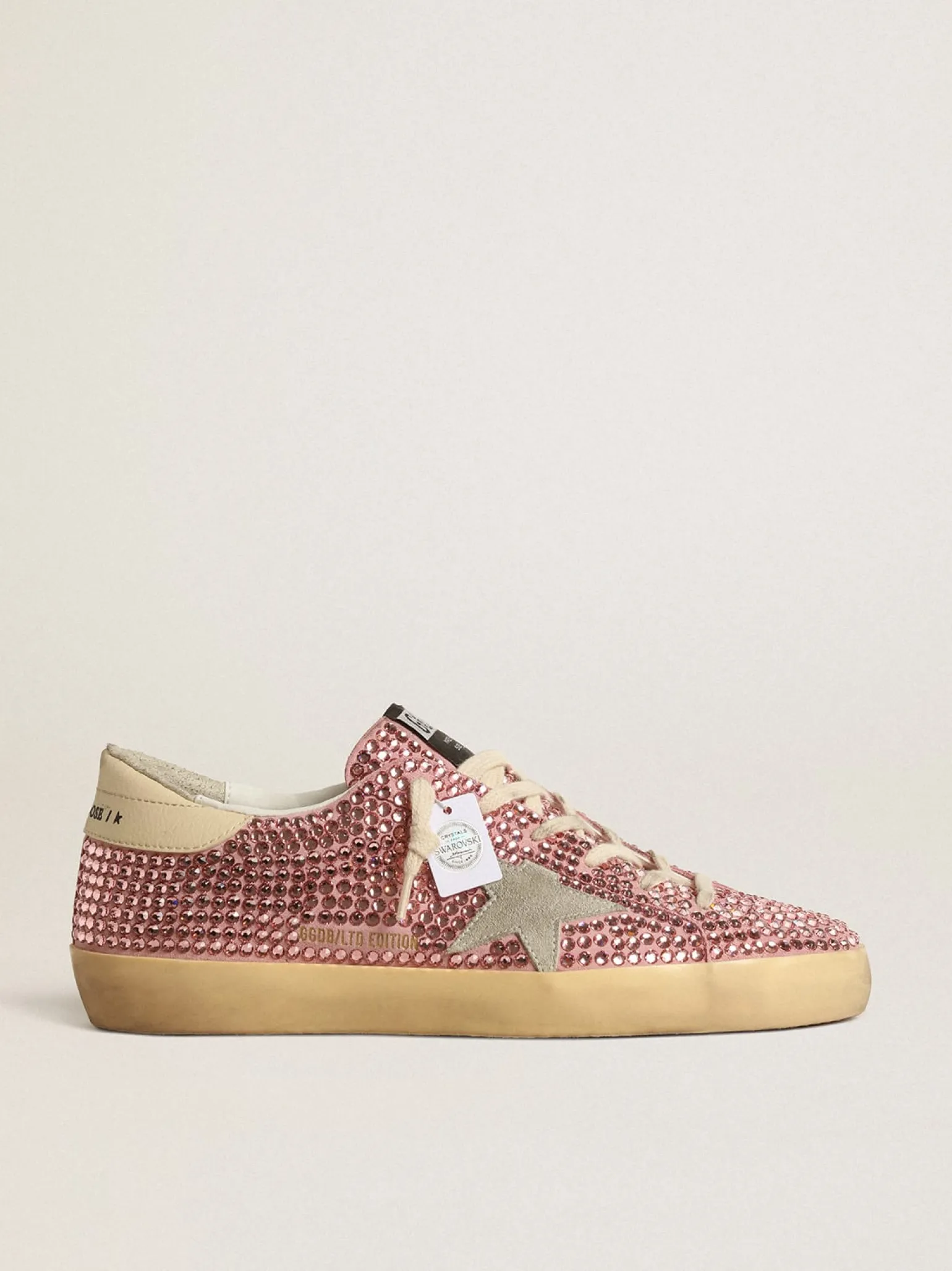 Cheap Super-Star LTD com estrela de suede e cristais Swarovski rosa MULHER Super-Star