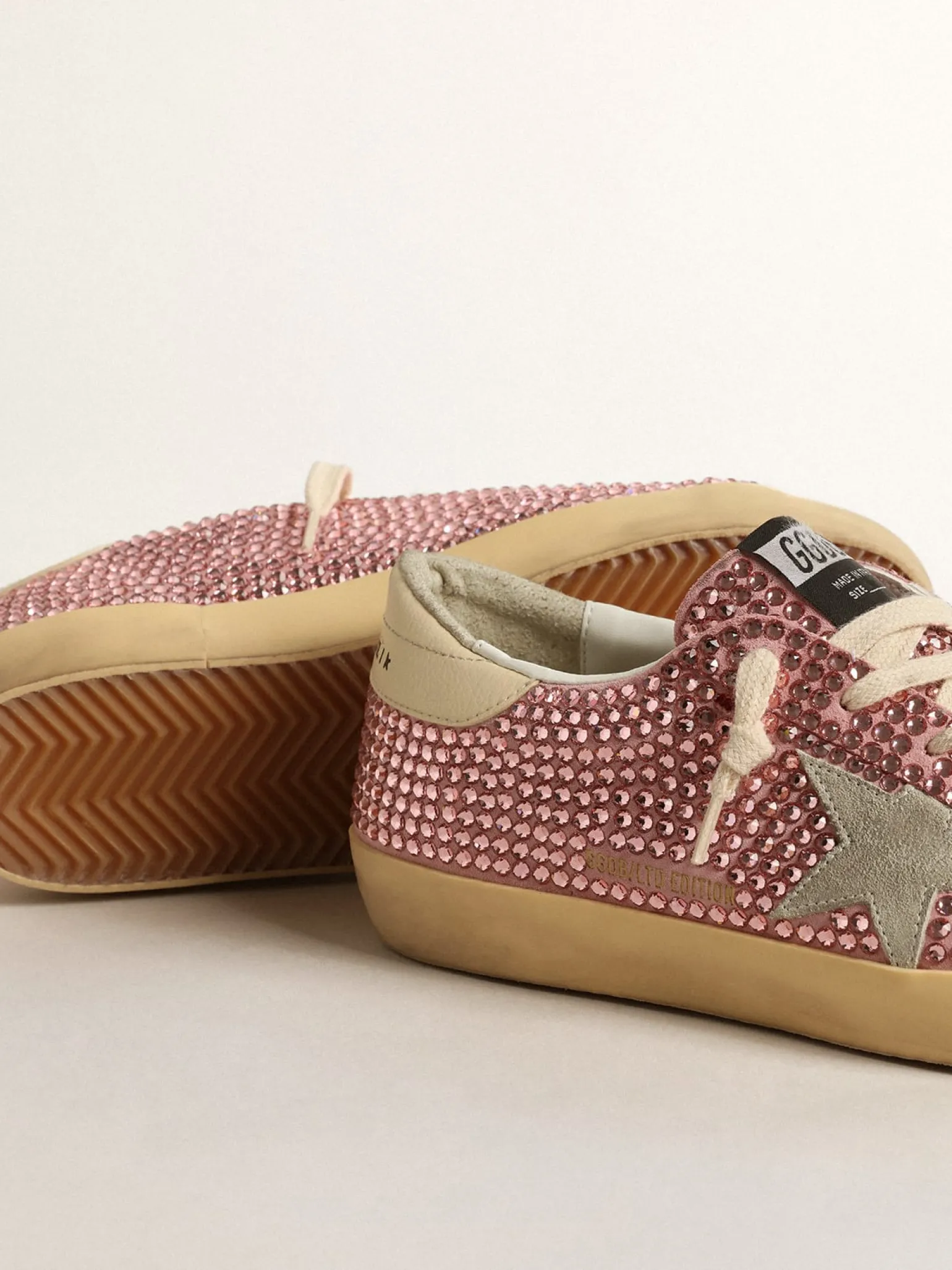 Cheap Super-Star LTD com estrela de suede e cristais Swarovski rosa MULHER Super-Star