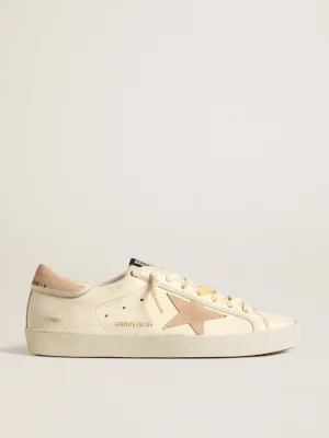 Hot Super-Star Masculino LTD de napa com estrela e talão de suede Super-Star