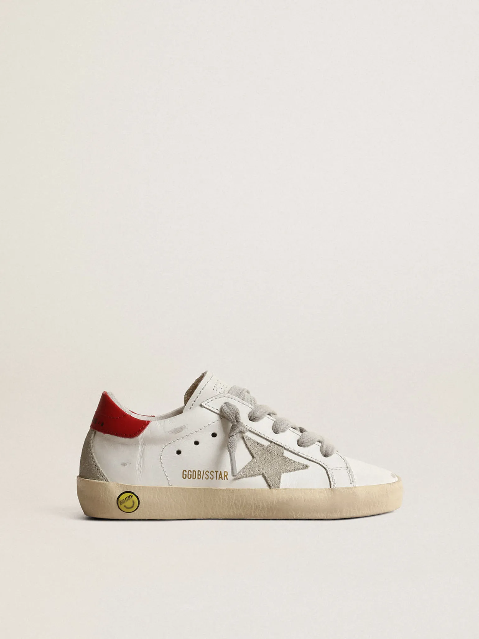 Flash Sale Super-Star Young com estrela de suede e talão de couro vermelho Meninas (4-10 anos) | Meninos (4-10 anos)