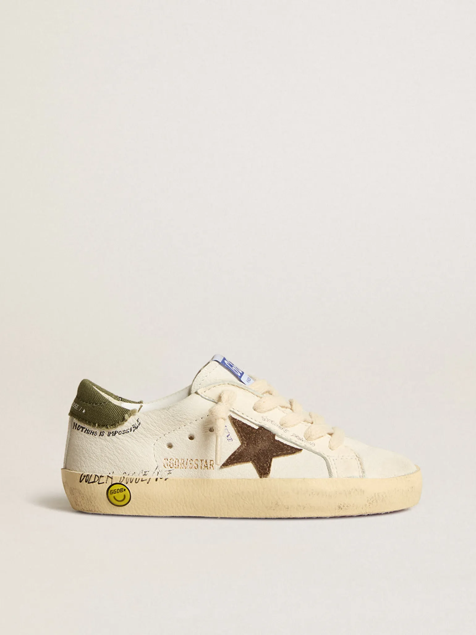 Hot Super-Star Young de napa com estrela de suede e talão verde Meninos (4-10 anos)
