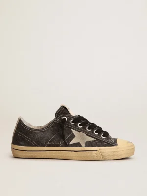 Sale V-Star LTD masculino de lona preta com estrela e talão cinza V-Star