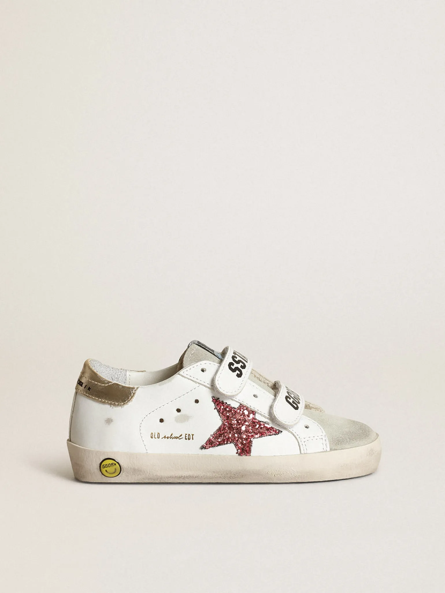 Cheap Young Old School com estrela de glitter rosa e talão cor platina Meninas (4-10 anos)