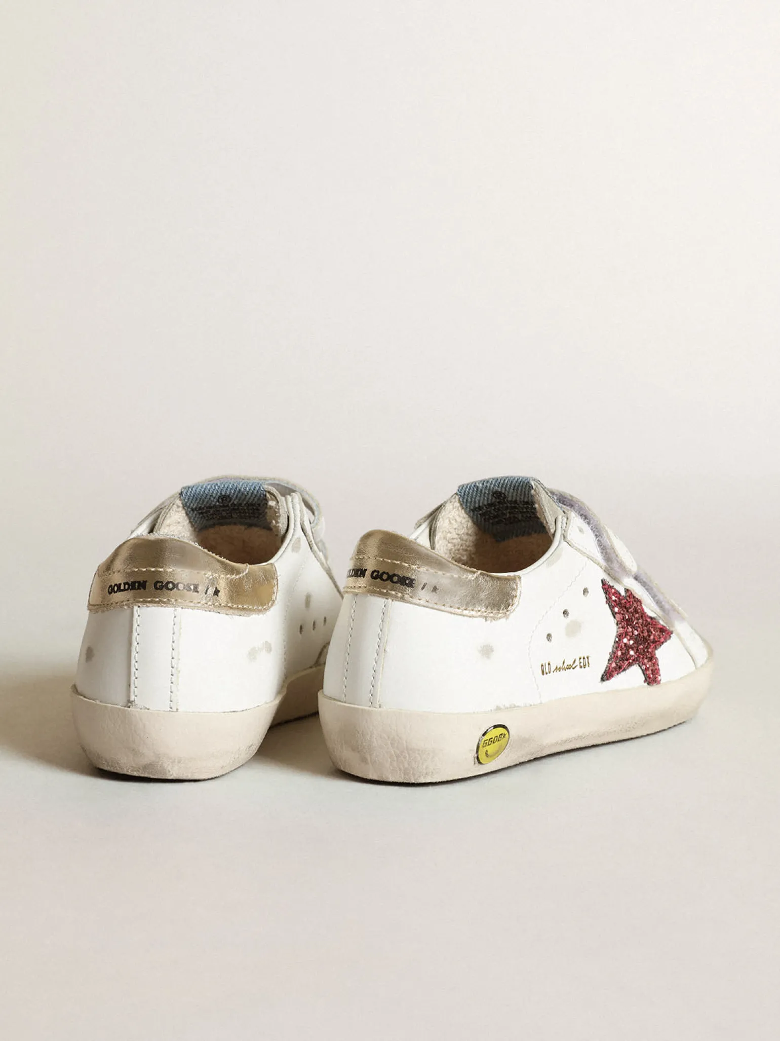 Cheap Young Old School com estrela de glitter rosa e talão cor platina Meninas (4-10 anos)