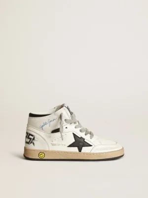 Discount Young Sky-Star de napa branca com estrela e talão pretos Meninas (4-10 anos) | Meninos (4-10 anos)
